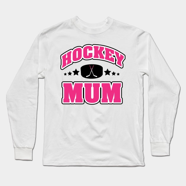 Ice hockey mother Long Sleeve T-Shirt by nektarinchen